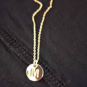 Gold Initial Pendant Necklace